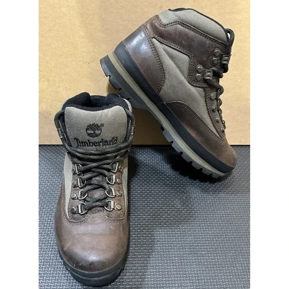 Timberland Women's Euro Hiker Hiking Boot Brown Leather Size 6.5M - Picture 7 of 9